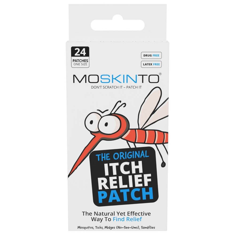 Moskinto the Original Itch-Relief Patch Hanging Box (24 ct)