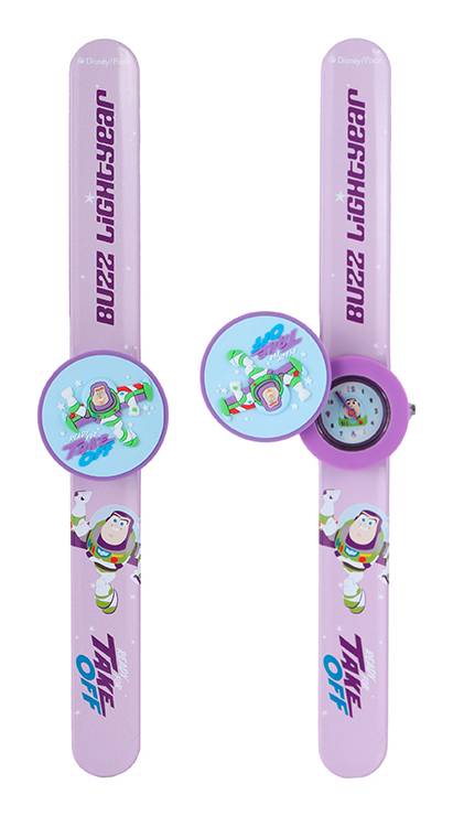 Miniso · Reloj infantil slap toy story buzz lightyear, 22.7 x 4 cm, lila