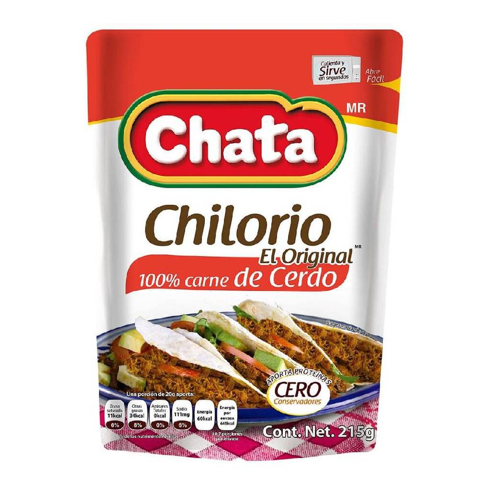 Chata chilorio de cerdo (pouch 215 g)