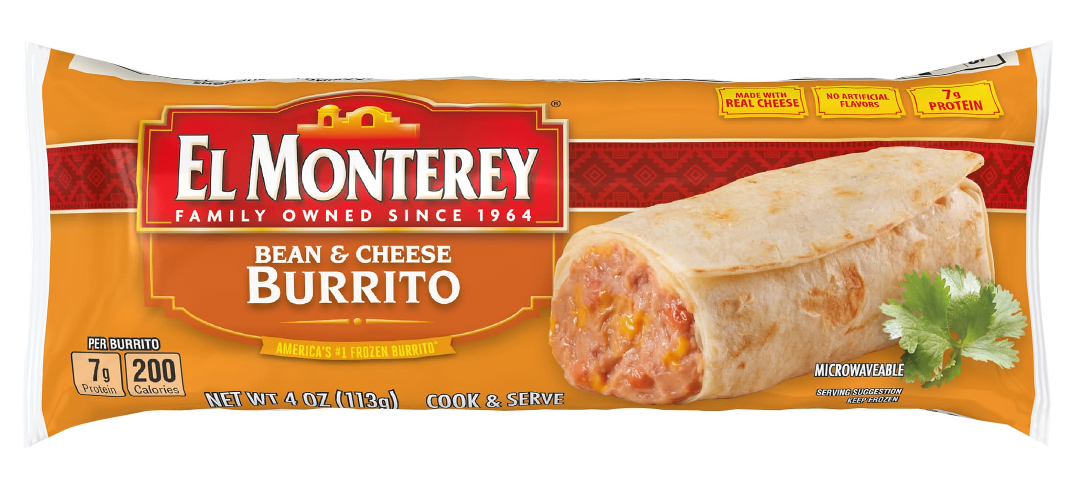 El Monterey Burrito, Bean - Cheese (4 oz)
