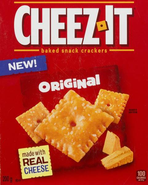 Cheez-It · Baked snack crackers - Collations de craquelins cuits (200 g - 200g)