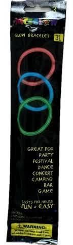 Niceglow Glow Bracelet 3y+, Multicolor (3 ct)