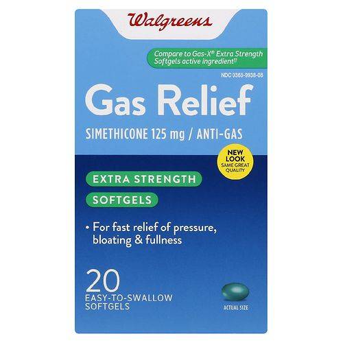 Walgreens Gas Relief Softgels - 50.0 ea