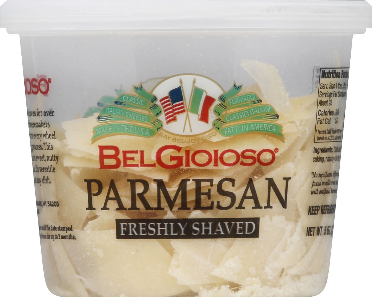 BelGioioso Freshly Shaved Parmesan Cheese (5 oz)
