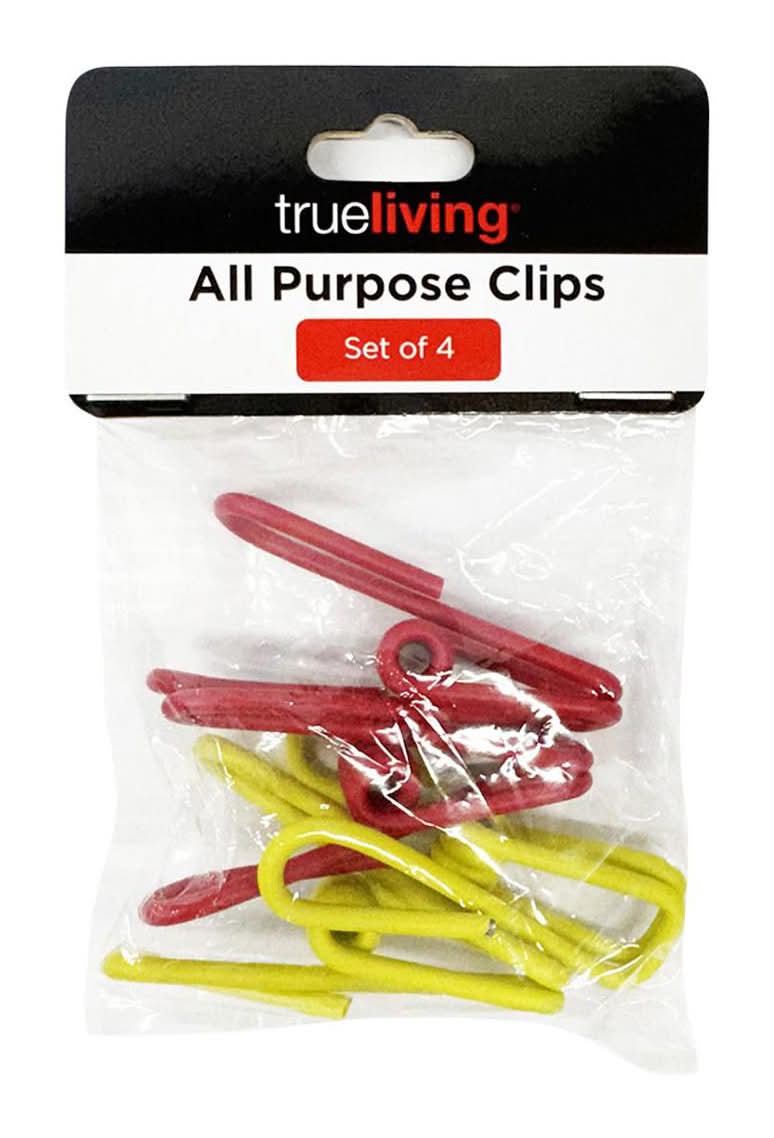 True Living All Purpose Clips 4 Pk
