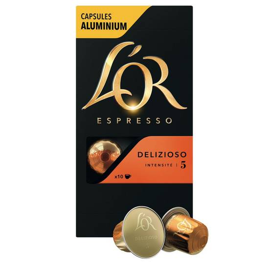 Capsules de café delizioso L'or expresso x10