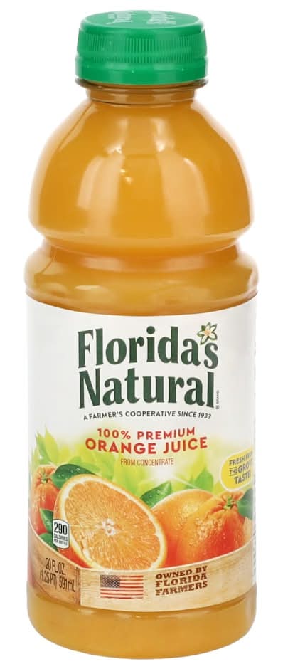 Florida's Natural 100% Premium Orange Juice, 20 Oz.