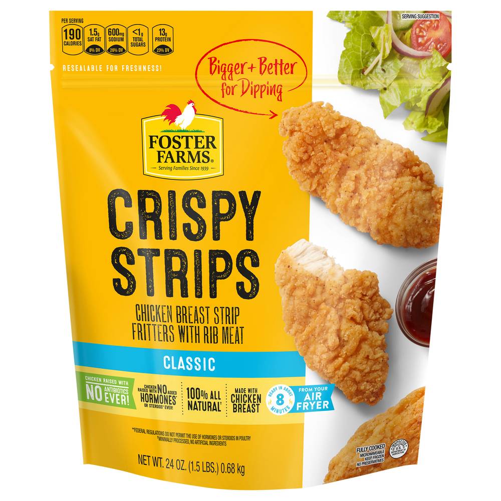 Foster Farms Classic Chicken Breast Crispy Strips (24 oz)