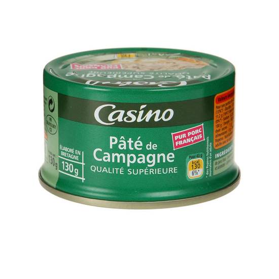 CASINO - Pâté de campagne pur porc - 130g