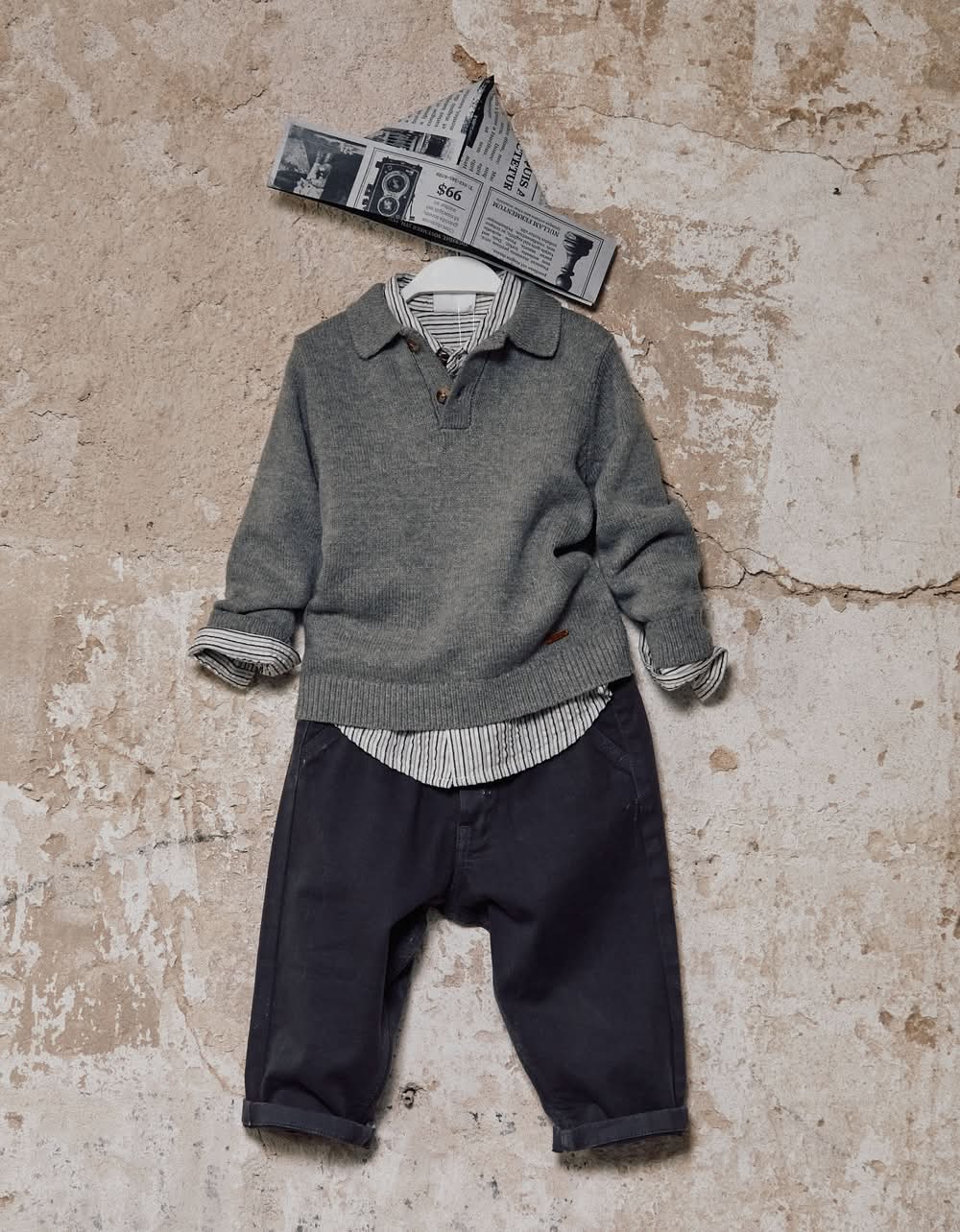 Camisola De Malha Com Gola Polo B&S Para Bebé Menino (18/24M)
