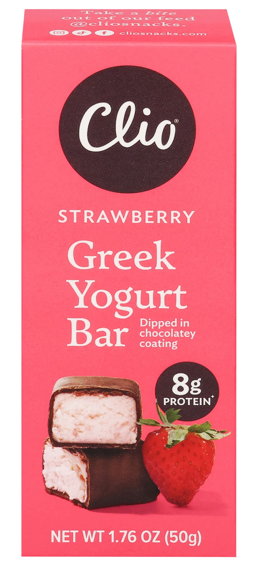 Clio Greek Yogurt Bar, Strawberry (1.76 oz)