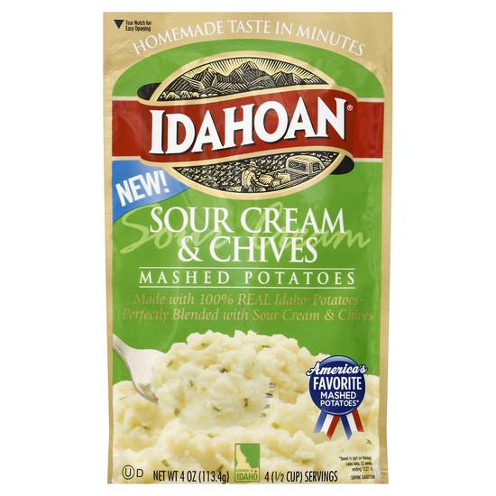 Idahoan Sour Cream & Chives Mashed Potatoes