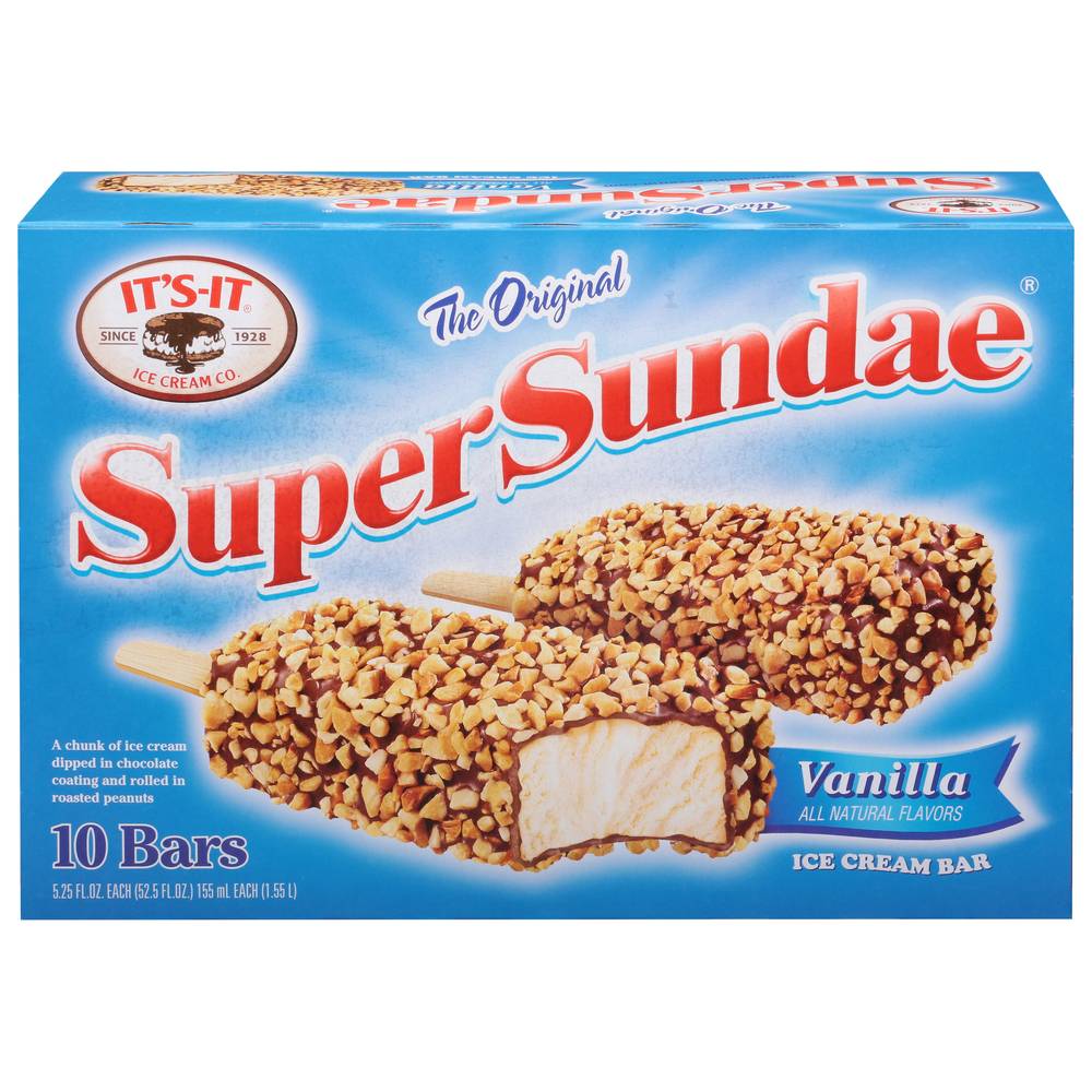 It's-It Super Sundae the Original Ice Cream Bars, Vanilla (52.5 fl oz)