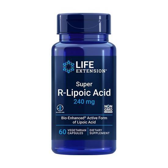 Life Extension Super R-Lipoic Acid 240 mg Vegetarian Capsules (60 ct)