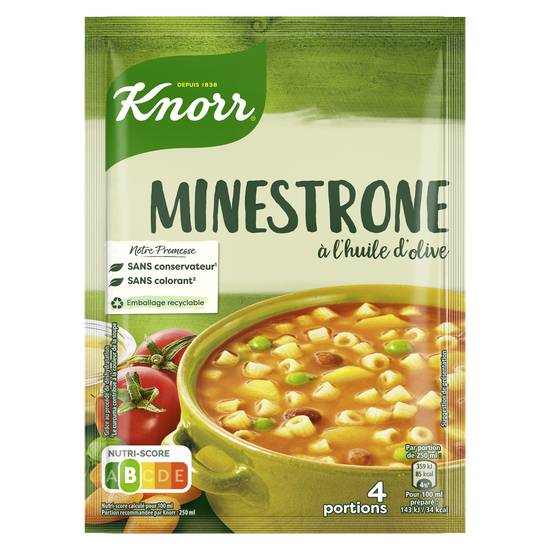 Knorr - Soupe déshydratée minestrone à l'huile d'olive