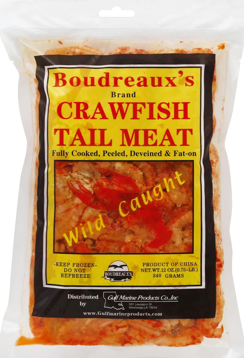 Boudreaux's Butt Paste Gulf Marine Products Crawfish Tail Meat (12 oz)