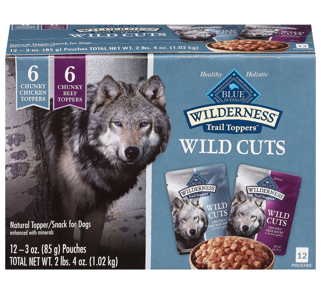 Blue Buffalo Wild Cuts Snack For Dogs, Assorted (12 x 3 oz)