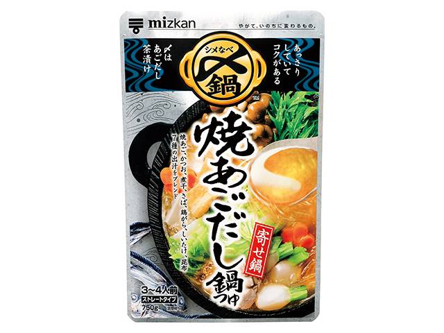 ミツカン 〆まで美味しい焼あごだし鍋つゆ ストレート (750g)