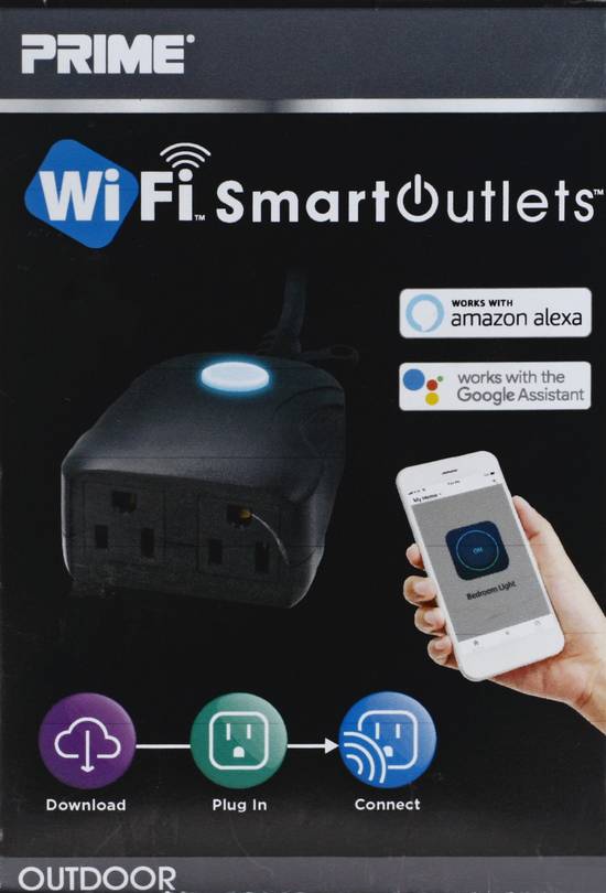 Prime Wi-Fi Outdoor Smart Outlets (1 ct)