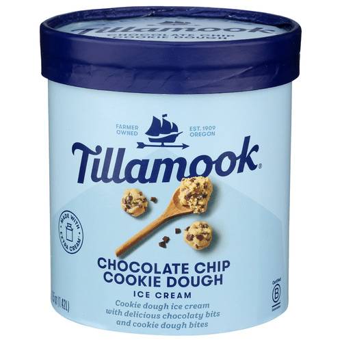 Tillamook Chocolate Chip Cookie Dough Ice Cream