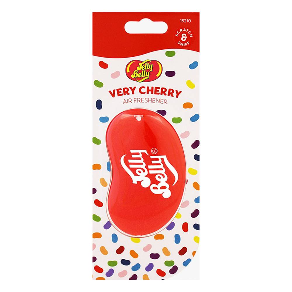 Jelly belly 3d hanging air freshener very cherry