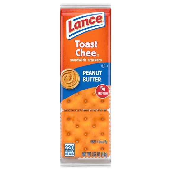 Lance Toast Chee Peanut Butter Sandwich Crackers