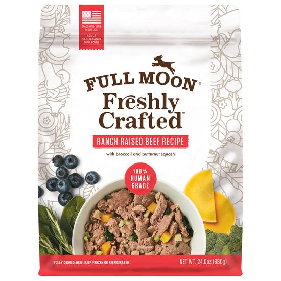 Full Moon Freshly Crafted Ranch Raised Beef Recipe Dog Food