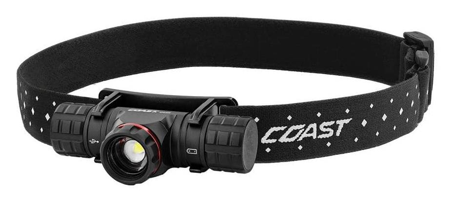 Coast Xph30r 1200 Lumen Rechargeable Dual Power Magnetic Led Headlamp, Black