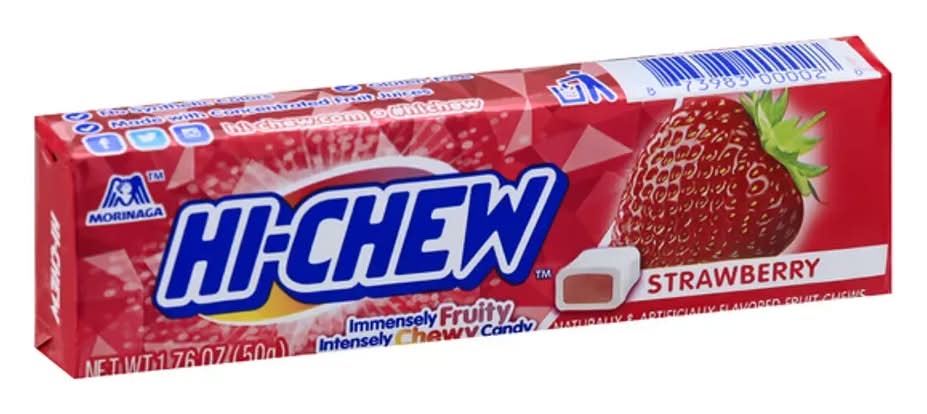 Hi-Chew Stick Chewy Fruit Candy Strawberry