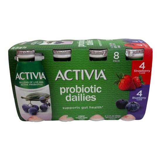 Activia Probiotic Dailies Yogurt Drink (8 ct) (strawberry & blueberry)