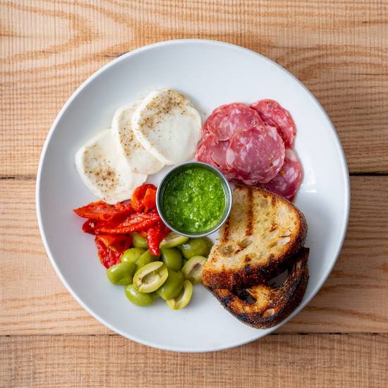 salami & cheese plate