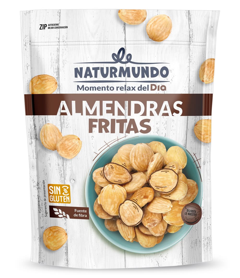 Almendras Fritas Saladas Naturmundo De Dia Bolsa 200 G