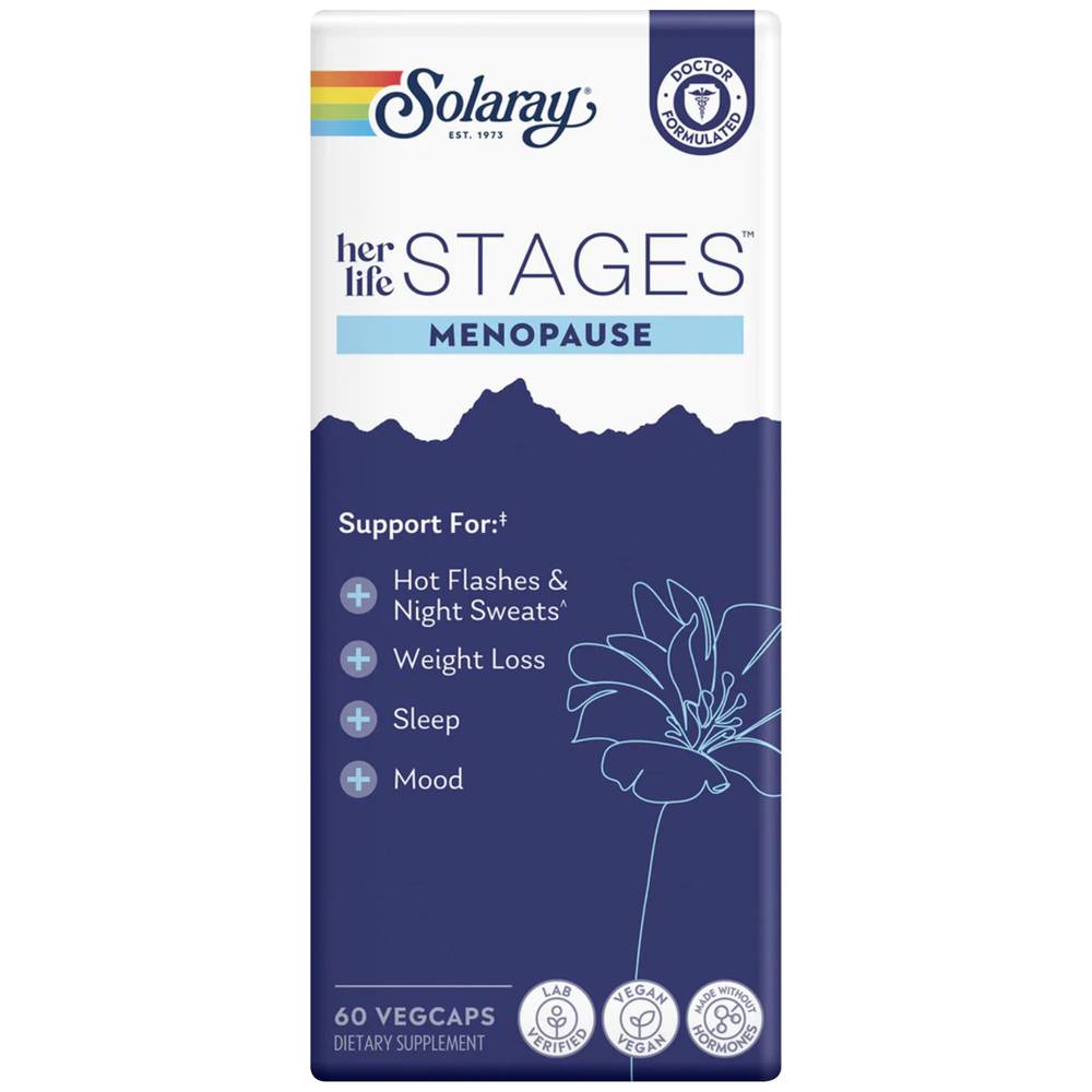Solaray Her Life Stages Menopause Vegetarian Capsules