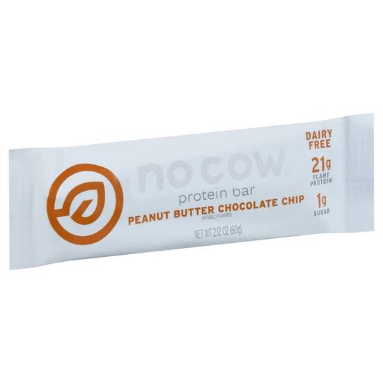 Dairy Free Peanut Butter Chocolate Chip Protein Bar No Cow 2.12 oz