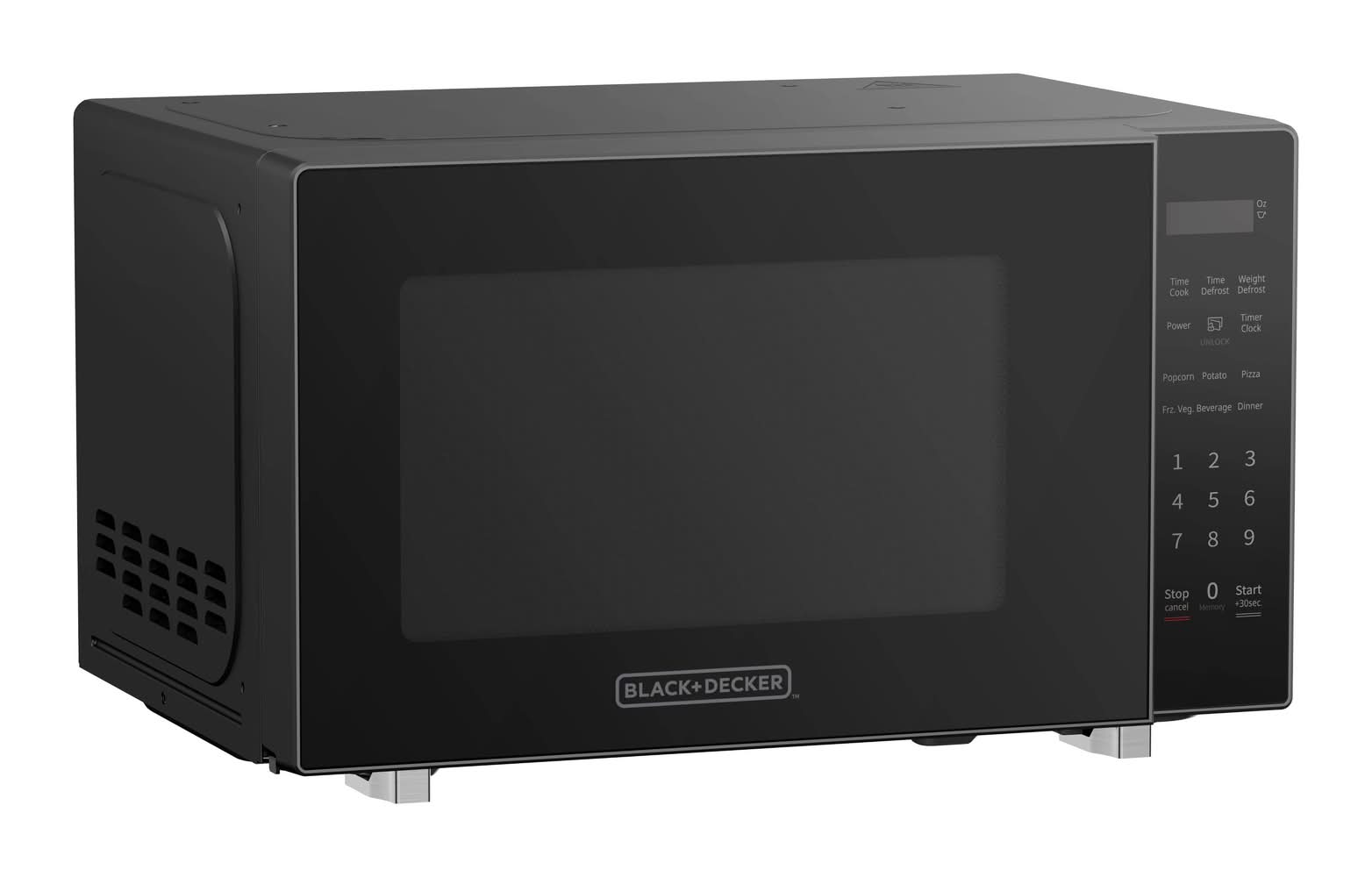 BLACK+DECKER 0.7 cu ft Microwave Black