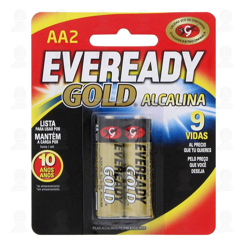 Eveready · Pilas alcalinas gold aa (2 un)