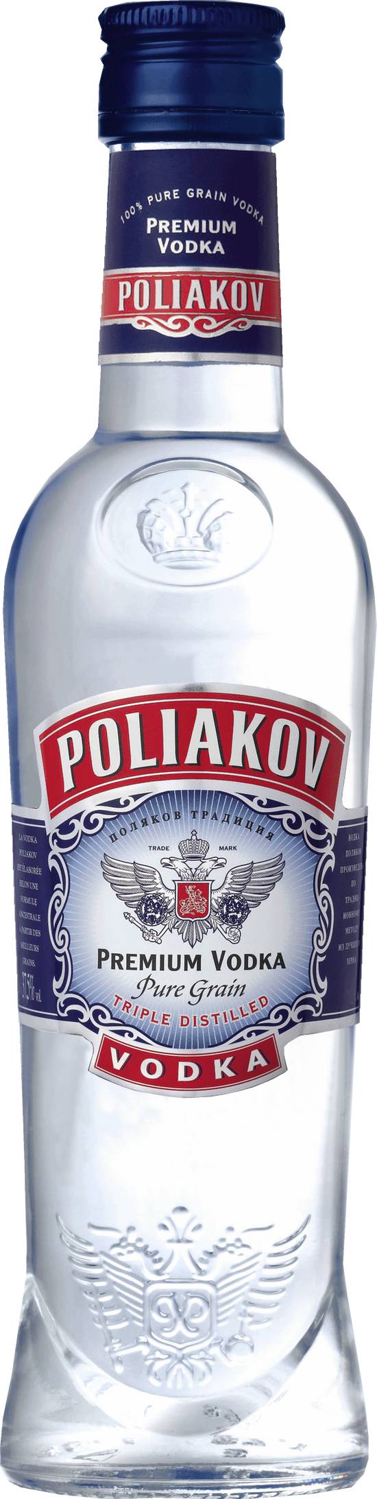 Poliakov - Vodka pure grain triple distilled (350 ml)