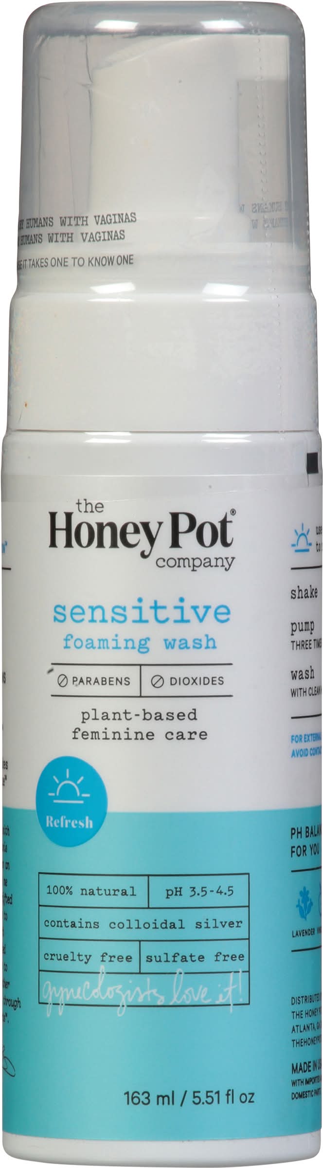 The Honey Pot Sensitive Foaming Wash (5.5 fl oz)
