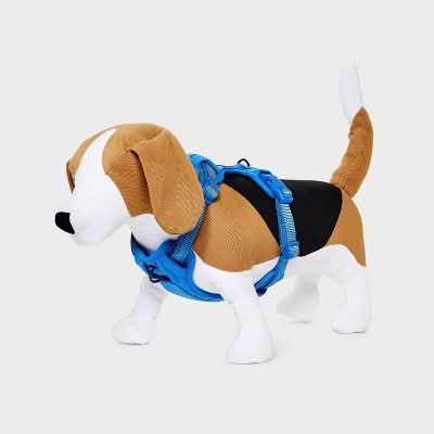 Boots & Barkley Reflective Adjustable & Reinforced Stitching Comfort Dog Harness, S, Blue