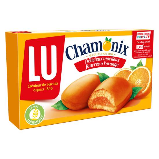 Lu - Chamonix biscuits fourrés à l'orange