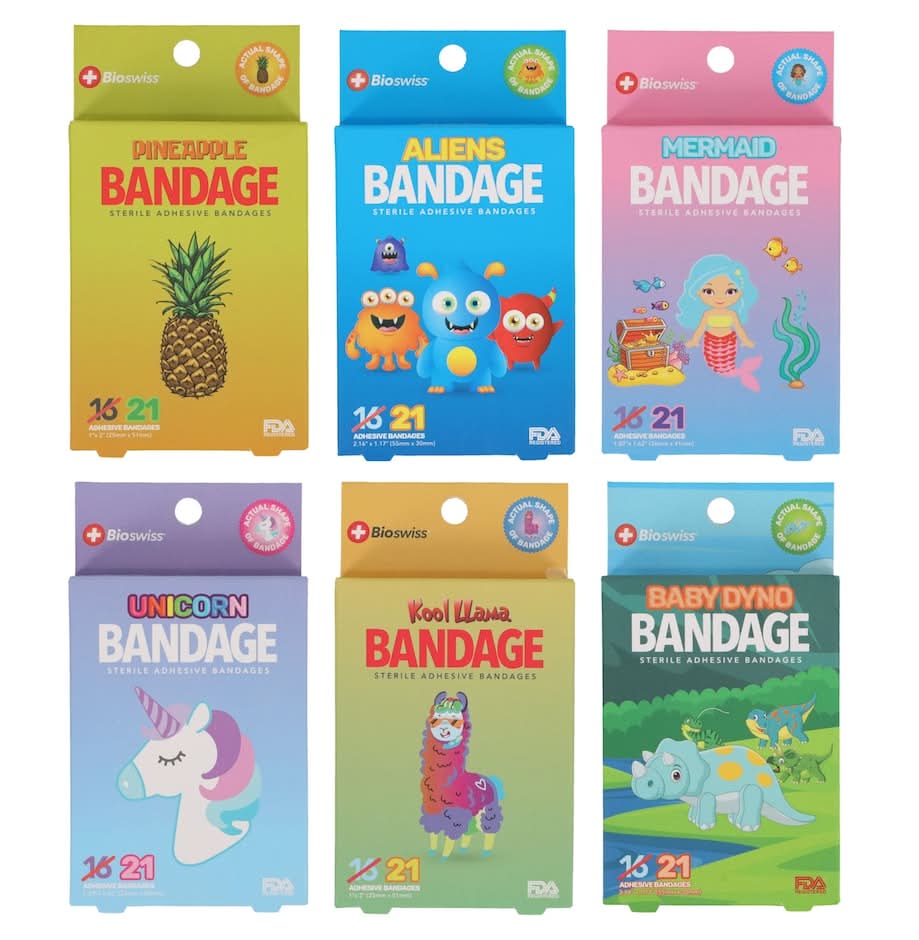 BioSwiss Shaped Bandages, 21-ct.