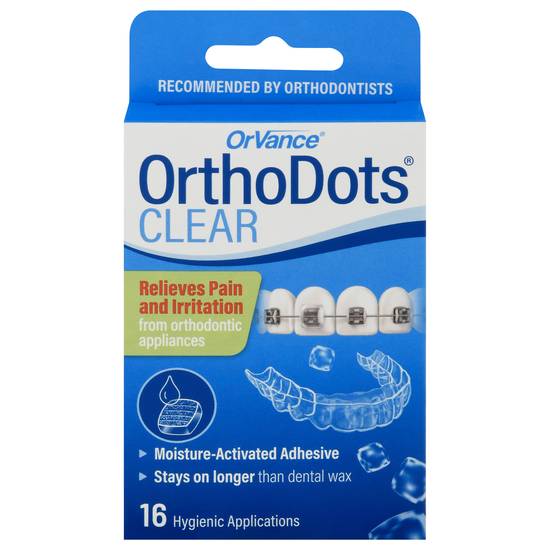 Orthodots Clear Hygienic Applications 16 Ea