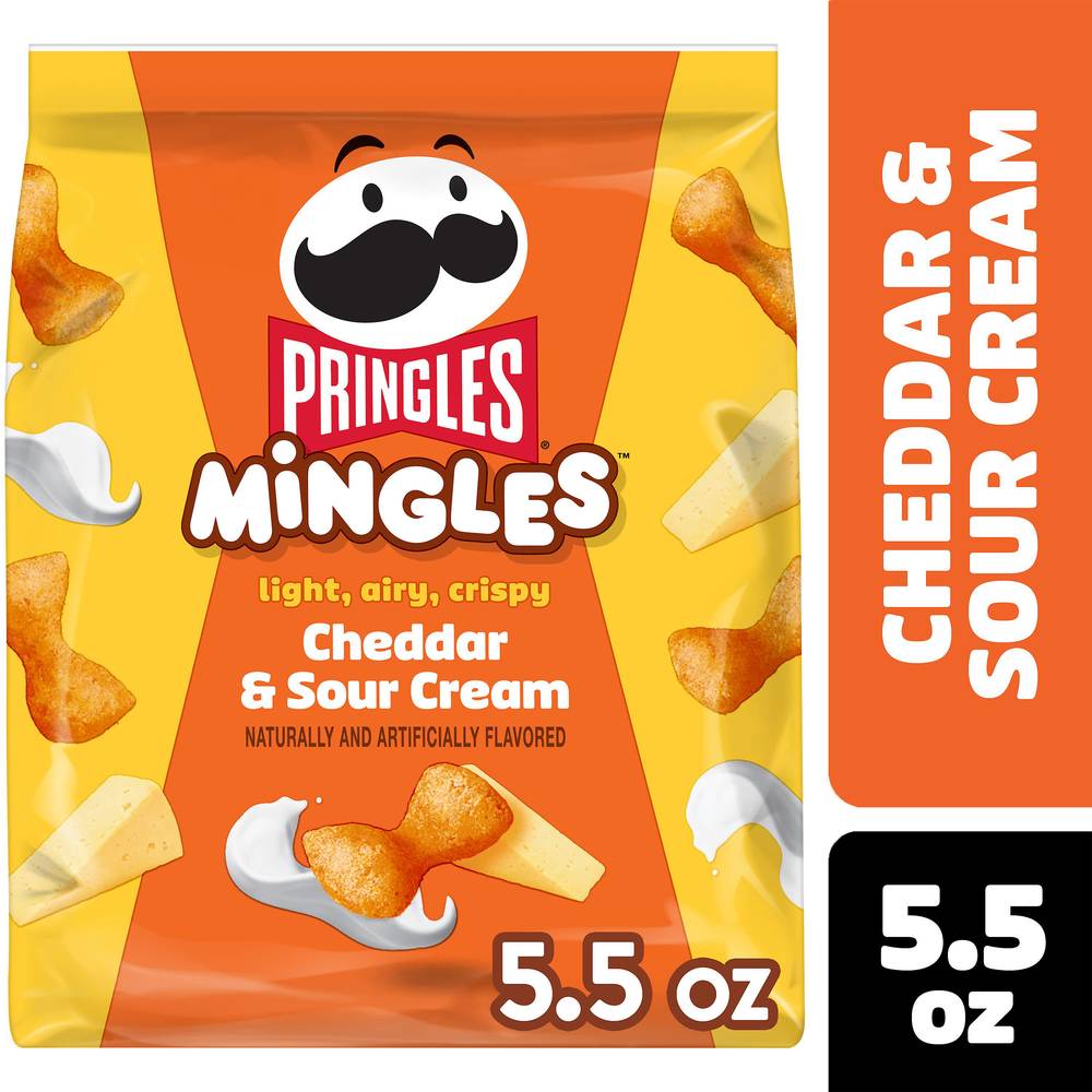 Pringles Mingles Puffed Snacks, Cheddar and Sour Cream (5.5 oz)