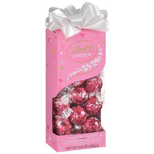 Order Lindt Valentine's Lindor Strawberries & Cream Truffles Traditions Box - 6.8 oz food online from Walgreens store, Monroe on bringmethat.com
