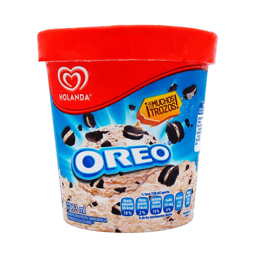 Holanda helado oreo (bote 473 ml)