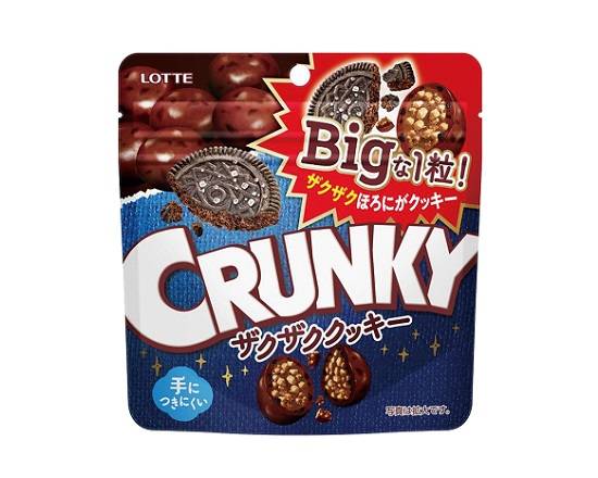 【菓子】ロッテ クランキービッグパウチクッキー72g