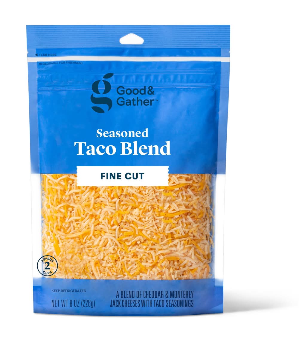 Good & Gather Seasoned Taco Blend Cheese (8 oz)