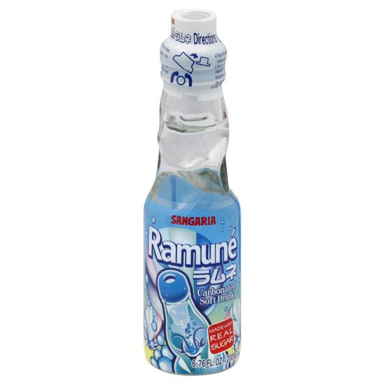 Sangaria Ramune Carbonated Soft Drink (6.76 fl oz)