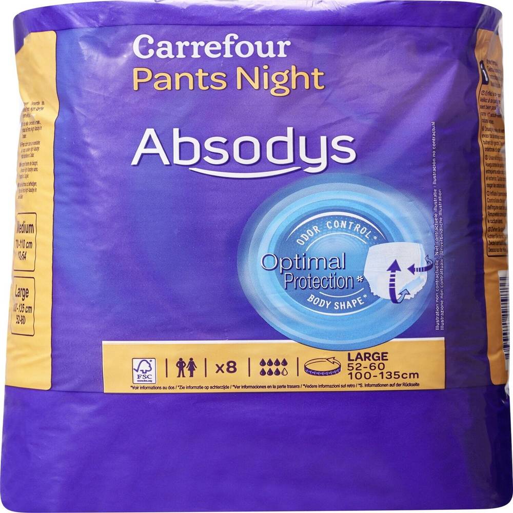 Carrefour - Pants nuit absodys (l 100-135 cm )