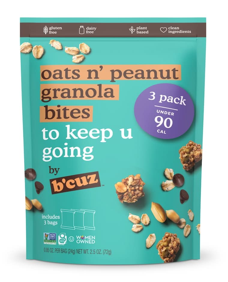 B'cuz Oats n’ Peanut Granola Bites, 2.6-oz. Bag